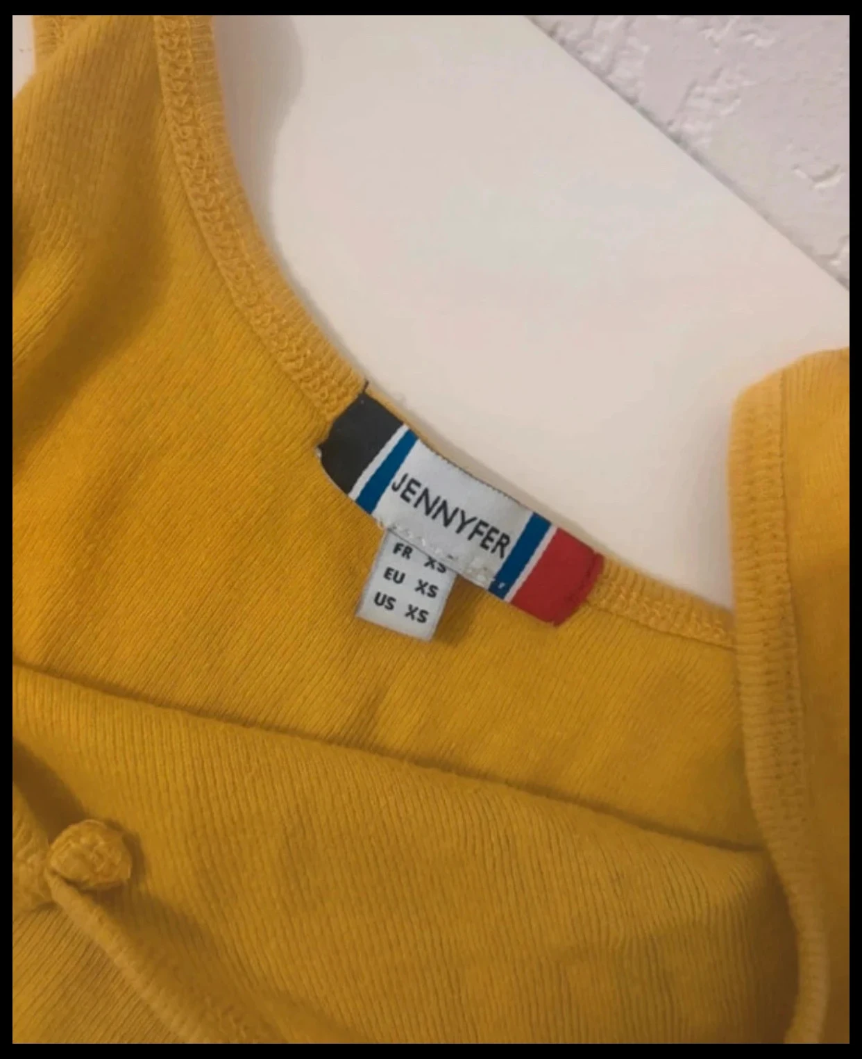 💛 Jennyfer 'Sassy Girl' mustard yellow crop top – XS (34) – photo 5